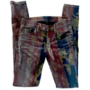 Citizens of Humanity Multicolor Avedon Boho Tribal Print Beowulf Skinny Jeans